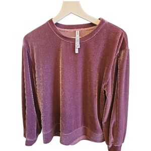 NWOT DESIGNER Iris Setlakwe Crew Neck Sweatshirt Billowy Sleeve